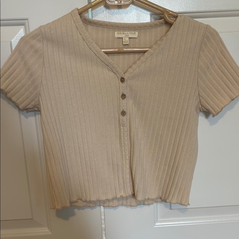 Chelsea & Violet Cream Kids Blouse
